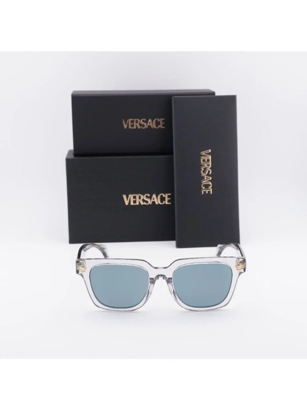 Versace VE4510U 530580 Unisex Square Sunglasses – Grey / Blue